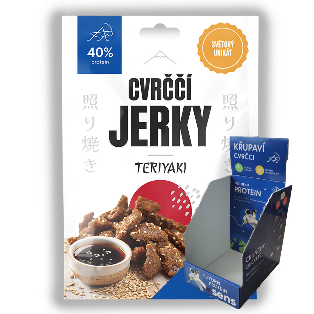 Cvrččí jerky - TERIYAKI (25g) - box 12 kusů