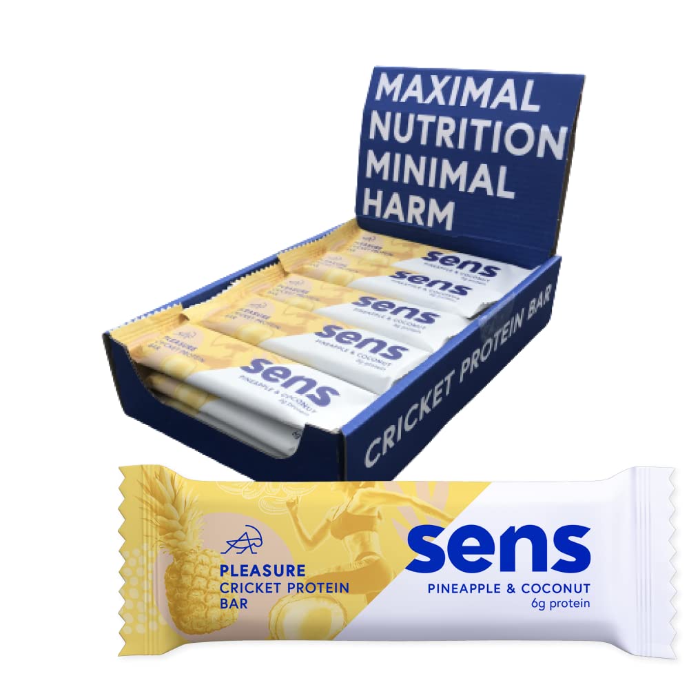 Pleasure Protein tyčinka s cvrččím proteinem - Ananas & Kokos (40g) - box 15 kusů